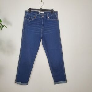 Signature GOLD Levi Strauss Heritage Boyfriend Jeans Cropped Size 8 X 29